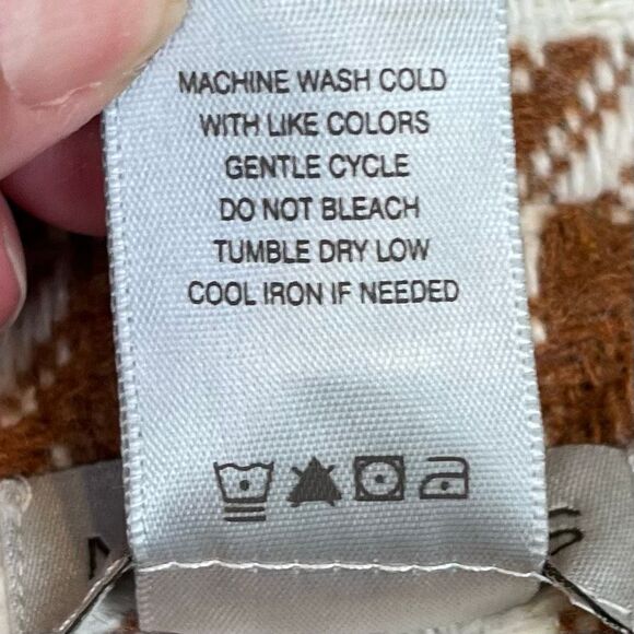 NWT Multiples Camel Houndstooth Zip Up Jacket 1X - Picture 12 of 14